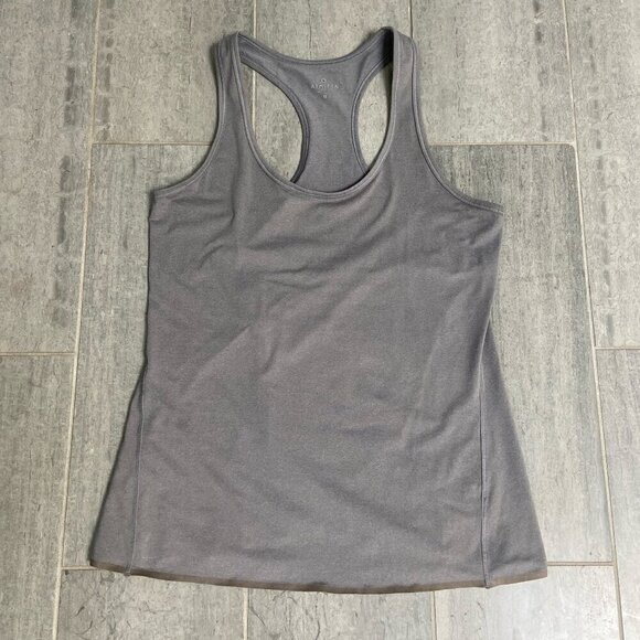 Athleta Tulip Chi Tank Top Split-Back & Racerback Grey Size Medium - Picture 1 of 8